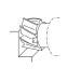 Homlok-palástmaró "W" Co5 - 100x50x32mm