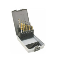 Gépi menetfúró csavart hornyú Co5 TiN + Co5 csigafúró készlet rozsdamentes acélhoz M3-M12