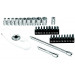 1/4" 32 részes dugókulcs készlet 4-13 mm
