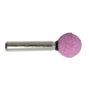 Csapos köszörűkő gömb alakú rózsaszín "S" 15x6mm