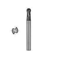 Keményfém 2-élű gömbvégű maró TiAlN - 3x25mm 