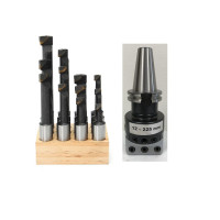 Kiesztergáló készlet 12-225mm - SK40 DIN69871 + 12db kés