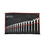 Racsnis gyűrűs-villáskulcs készlet 4Czech Cr-V 16-részes 8-24mm